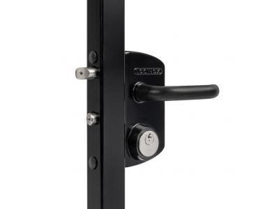Locinox | Poortslot in opbouw | LUKY | Mortise cilinder (USA) | Zwarte klink