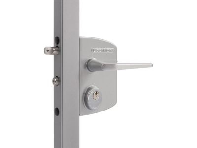 Locinox | Poortslot in opbouw | LUKY | Mortise cilinder (USA) | Aluminium klink